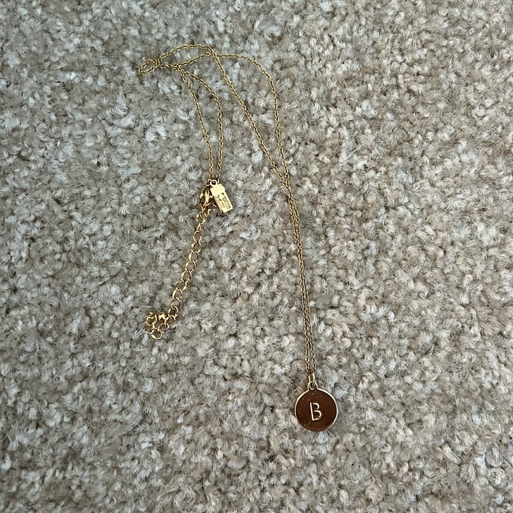 Kate Spade Letter B Gold Necklace